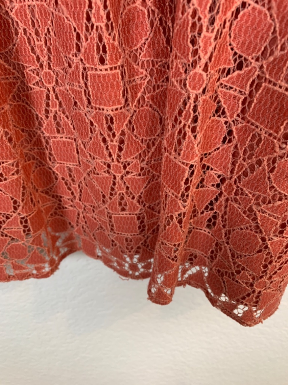 LOGO Lounge Lori Goldstein Womens Zip Up Sweatshirt Size 2X Red Lace Overlay - Picture 11 of 14
